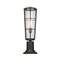 Z-Lite Helix 1 Light Outdoor Pier Mounted Fixture, Black And Clear Seedy 591PHB-553PM-BK - alternate 5